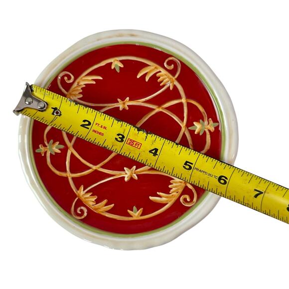 3/$20 Fitz And Floyd Bellacara Ceramic Dessert Bread Plate 6" Dishwasher Safe - Picture 4 of 4